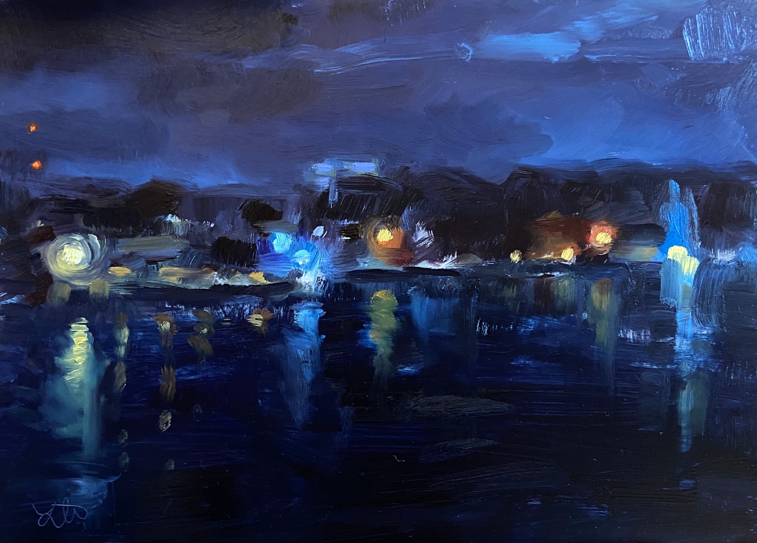 My First Nocturne, 2021
9 x 12 in. Oil on Panel
Painted En Plein Air
Vanderbilt Beach - Naples, FL